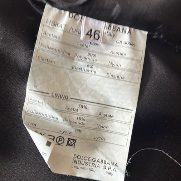 Dolce & Gabbana Blk corset pencil skirt circa 1991 - Picture 4 of 4